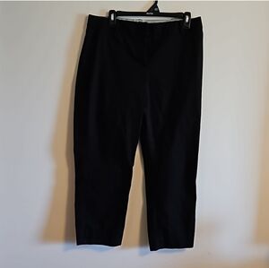 Talbots Signature Fit Black Ankle Pants Size 10